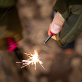 Lightweight EDC Folding Pocket Knife with Carabiner Clip and Fire Starter