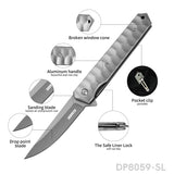 Cool Folding Pocket Knife Liner Lock with Pocket Clip and Glass Breaker