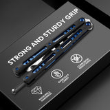 Upgraded Practice Butterfly Knife Trainer with Unsharpened Stainless Steel Dull Blade