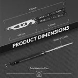 Upgraded Practice Butterfly Knife Trainer with Unsharpened Stainless Steel Dull Blade