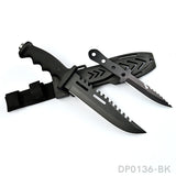 2 PC Outdoor Survival Fixed Blade Knife Set with ABS Sheath