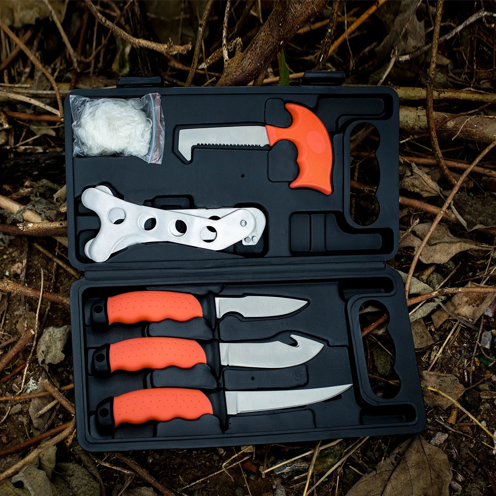 6 Piece Hunting Field Dressing Kit with Case 6 Piece Hunting Field Dressing Kit with Case