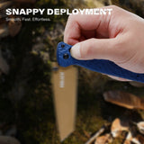 RBLACK 3.3" Tanto EDC Folding Knife with CPM S35VN Blade, Axis Lock