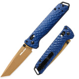 RBLACK 3.3" Tanto EDC Folding Knife with CPM S35VN Blade, Axis Lock