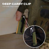 RBLACK 3.3" Tanto EDC Folding Knife with CPM S35VN Blade, Axis Lock