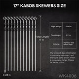 10PCS Skewer Grilling Accessories Set with Portable Bag for Outdoor Camping