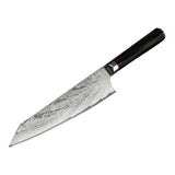 73 Layers Damascus Steel Kitchen Chef Knife 8'' Chef Knife Spiral Shaped Black G10 Handle Kitchen Knives for Meat