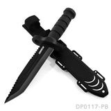 12.2" Tactical Bowie Survival Knife with Military Combat Fixed Blade and Kydex Sheath Dispatch Outdoor Life 