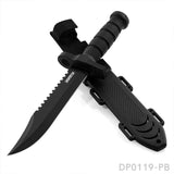 12.2" Tactical Bowie Survival Knife with Military Combat Fixed Blade and Kydex Sheath Dispatch Outdoor Life 
