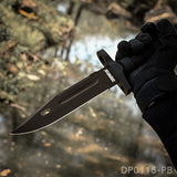 12.2" Tactical Bowie Survival Knife with Military Combat Fixed Blade and Kydex Sheath Dispatch Outdoor Life DP0115-PB 