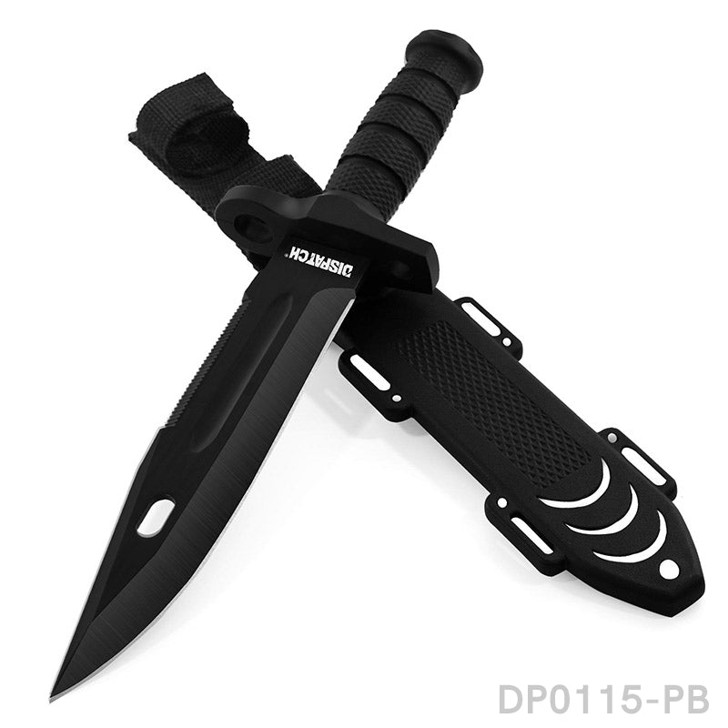 12.2" Tactical Bowie Survival Knife with Military Combat Fixed Blade and Kydex Sheath Dispatch Outdoor Life 