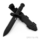 12.2" Tactical Bowie Survival Knife with Military Combat Fixed Blade and Kydex Sheath Dispatch Outdoor Life 
