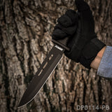 12" Tactical Bowie Survival Hunting Fixed Blade Knife with Nylon Sheath - Dispatch Outdoor Life