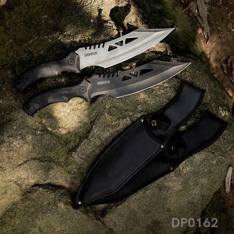 10.25 Black Hunting Tactical Knife with Sheath (Drop Point)