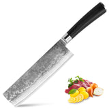 Professional 7.5'' VG10 Steel Kitchen Nakiri Knife Ebony Handle