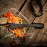 3 in 1 Plastic Camping Spoon Fork and Knife Combo
