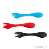3 in 1 Plastic Camping Spoon Fork and Knife Combo