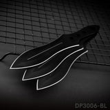3 pcs Stainless Steel Fixd Blade Knives Set with Nylon Belt Sheath