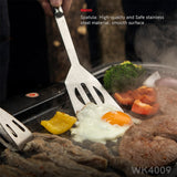 3PCS Grill Accessories with Spatula, Fork & BBQ Tongs for Camping