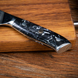 8'' Chef Knife 67 Layers Damascus Steel Full Tang Meat Vegetable with Micro Gold Stone Handle