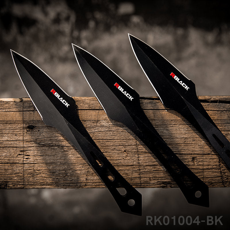 3pcs Knife Set with Full Tang Stainless Steel Design and Nylon Sheath
