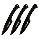 3pcs Tip Point Ninja Training Knife Combat Set with Sheath
