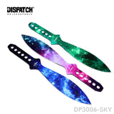 3pcs Multi-Color Throwing Knife/Kunai Knife with Plastic Sheath For Outdoor Survival Camping Dispatch Outdoor Life 