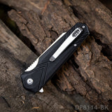 4.5' Folding Pocket Knife with 8cr Blade and G10 Handle