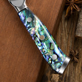 5'' Utility Knife 67 Layers Damascus Steel Japanese Style Kitchen Knife Exquisite Resin Abalone Shell Handle