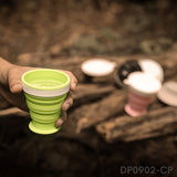 5 Pack Silicone Folding Travel Cup Set for Camping and Outdoor