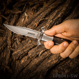 5" Closed EDC Folding Pocket Knife with Back Lock and Hand Guard