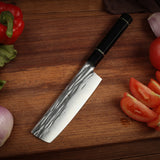 7'' Kitchen Professional Vegetable Meat Kinfe Cutting Slicing Knife Sandvik Steel 14c28n Kitchen Nakiri Knife