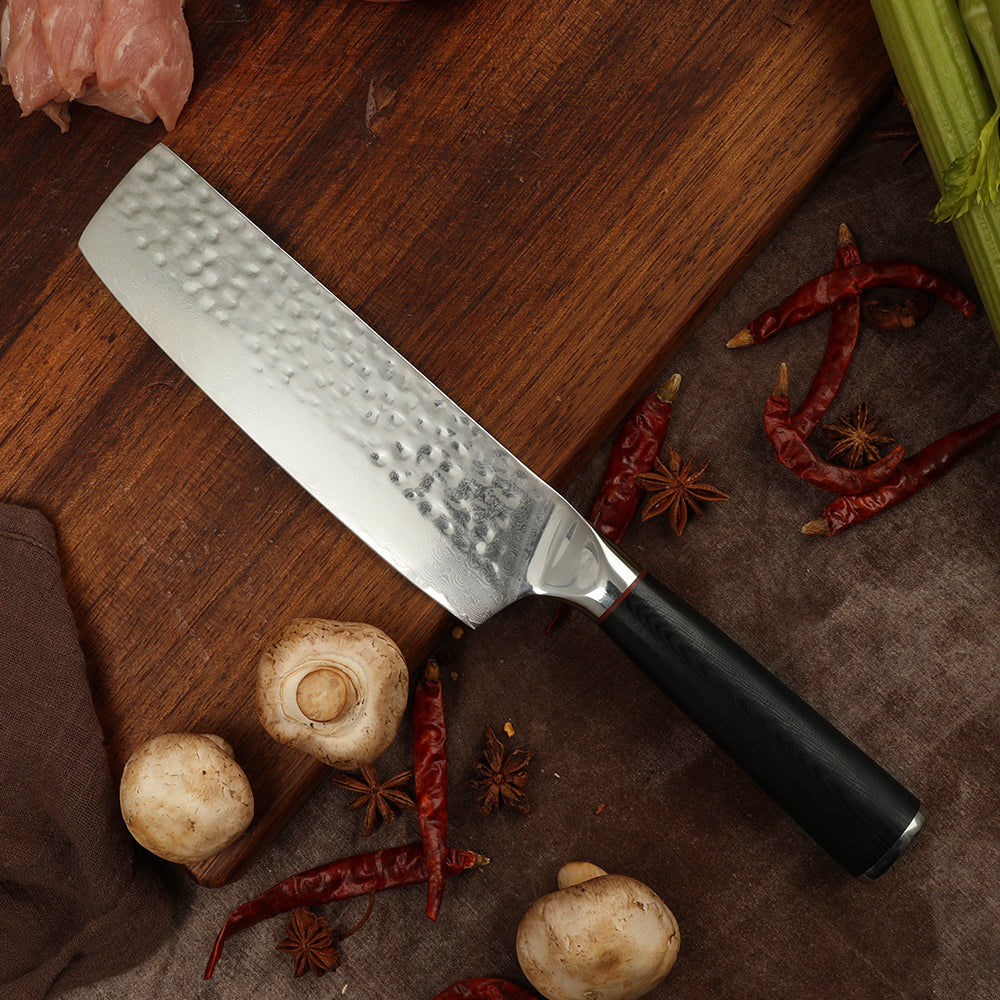 Professional Damascus Steel 6.8 Inch Small Chef Knife With G10 Handle –  Dispatch Knives