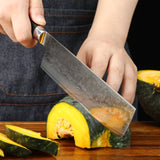 Professional 7.5'' VG10 Steel Kitchen Nakiri Knife Ebony Handle