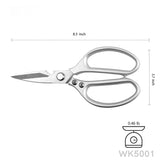 RBLACK 8.5" Multi-Functional Kitchen Shears with Serrated Edge and Bottle Opener