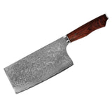 Meat Cleaver 67 Layers  Damascus Buncher Kitchen Knife Pakka Wood Handle Vegetable Meat Fish Knife