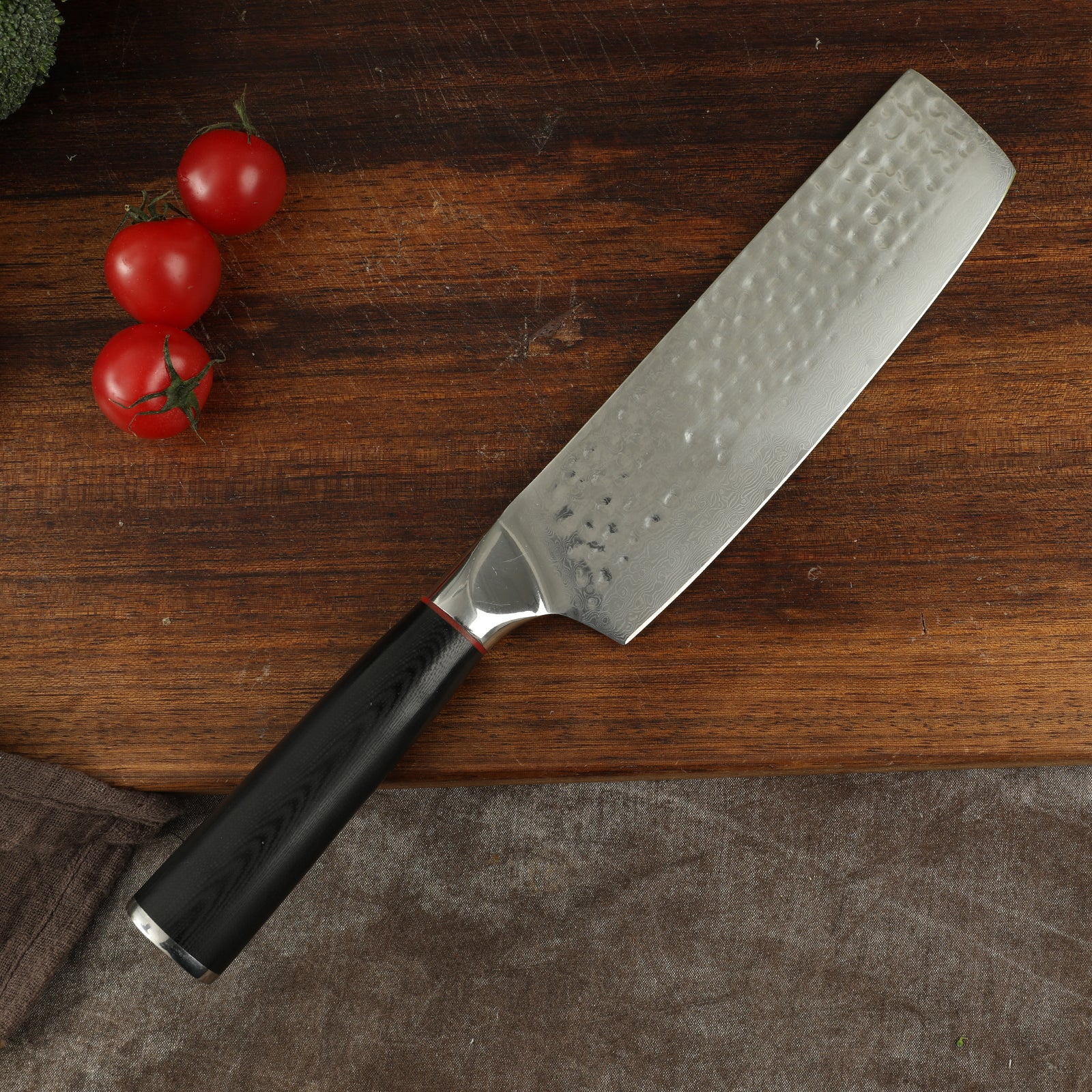 Professional Damascus Steel 6.8 Inch Small Chef Knife With G10 Handle –  Dispatch Knives