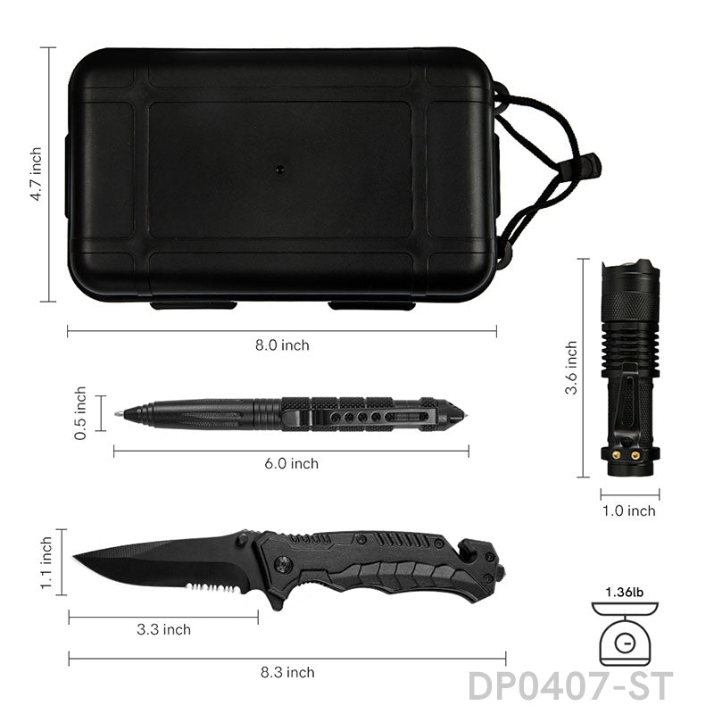 Affordable 12 in 1 Survival Tools Kit for Outdoor Adventure