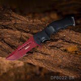 Fashion Colorful Folding Knife Serrated Blade with Safety Finger Grip Handle