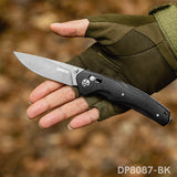 Axis Lock Folding Pocket Knife with G10 handle and 8Cr Blade