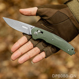 Axis Lock Folding Pocket Knife with G10 handle and 8Cr Blade