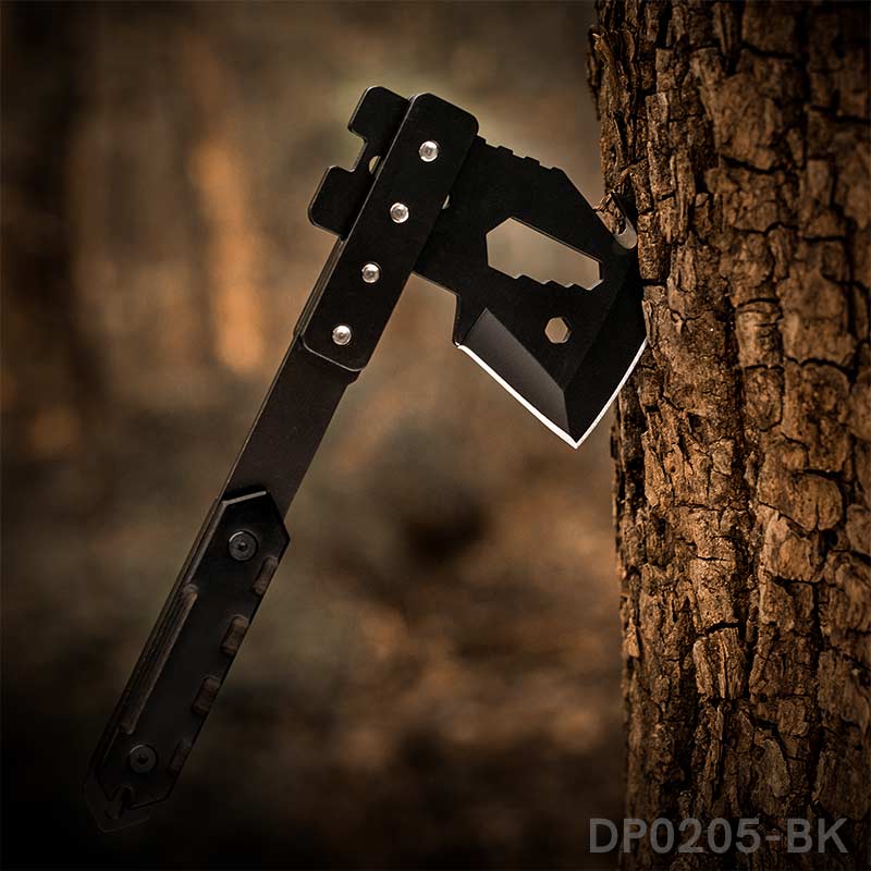 Removable Multifunction Survival Axe with Nylon Sleeve for Outdoor Hiking Hunting