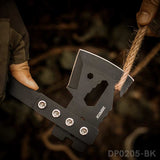 Removable Multifunction Survival Axe with Nylon Sleeve for Outdoor Hiking Hunting