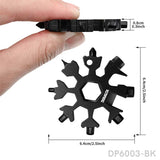 18 in 1 Stainless Steel Snowflake Multi-Tool, Screwdriver and Christmas Gift