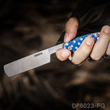 4.89" Pocket knivies Folding Knife Circular Point Flag Tools For Camping EDC