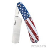 4.89" Pocket knivies Folding Knife Circular Point Flag Tools For Camping EDC