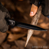 American Flag Stiletto EDC Folding Knife Cold Steel Blade, Spring Assisted - Dispatch Outdoor Life