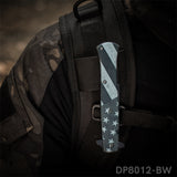 American Flag Stiletto EDC Folding Knife Cold Steel Blade, Spring Assisted - Dispatch Outdoor Life