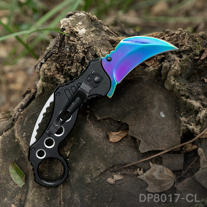 Curved Blade Folding Knife For Outdoor Camping and EDC
