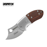Custom Mini Folding Pocket Knife Red Wood Handle for Everyday Carry